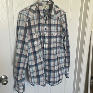 Lucky Brand Button Up Plaid - Men’s Medium - California Fit